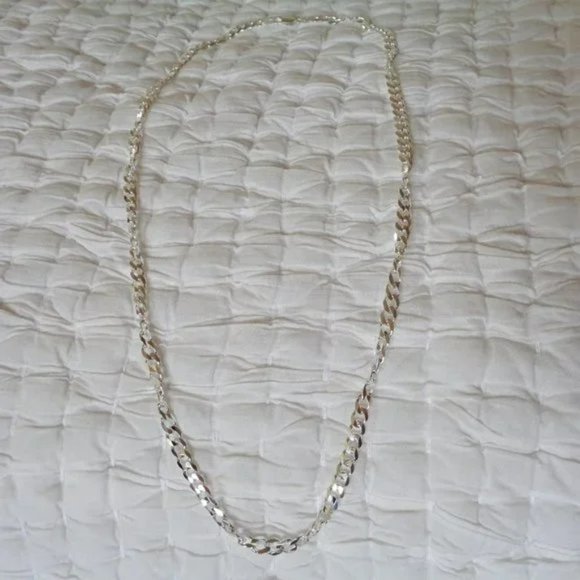 Twisted Mens Cuban Curb Chain 26 inch, 5.7mm Thick High Quality ITALY Necklace - Picture 4 of 6
